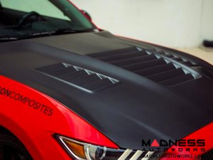 Ford Shelby GT350 Mustang Carbon Fiber Hood - Dry